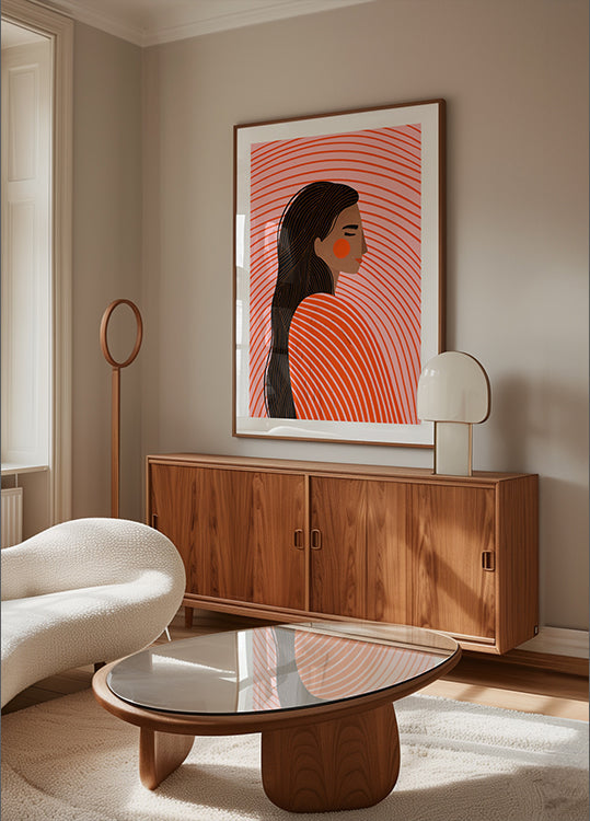 La mujer de las líneas Póster