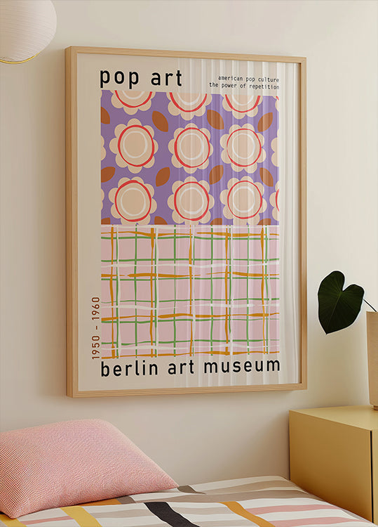 Póster Arte pop del Museo de Arte de Berlín