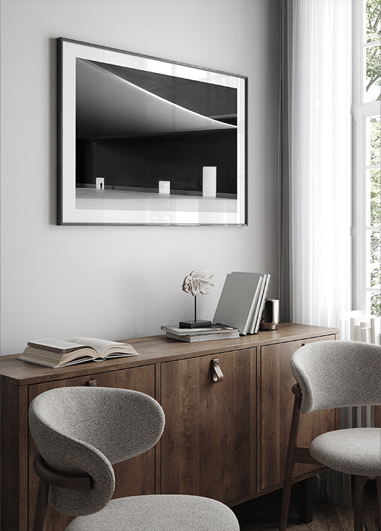 Póster Puertas blancas