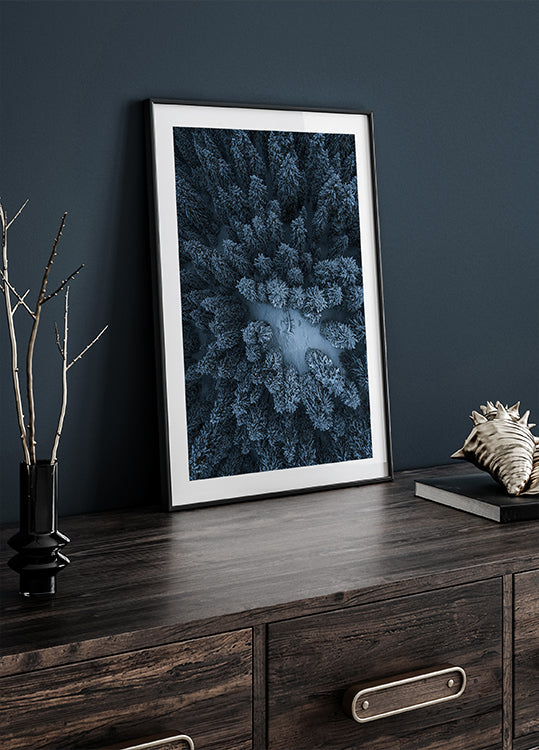 Póster La textura del bosque