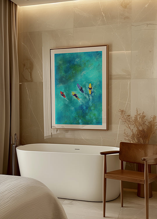 Tipos surfistas Póster