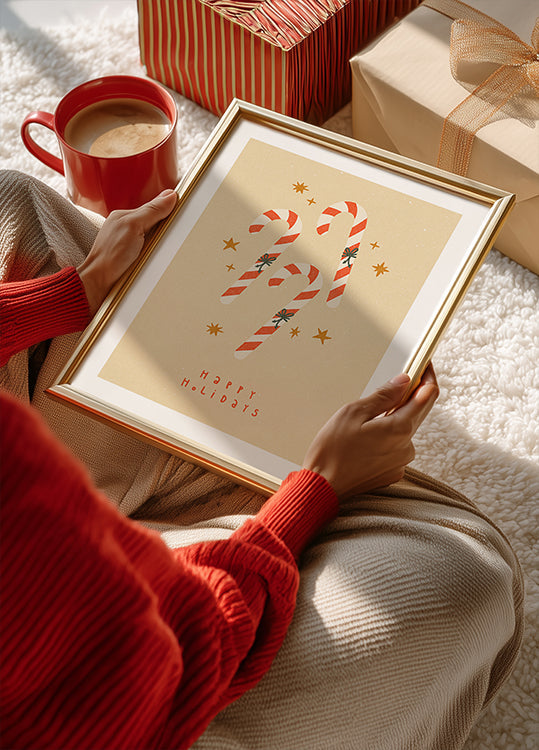 Bastón de caramelo Póster