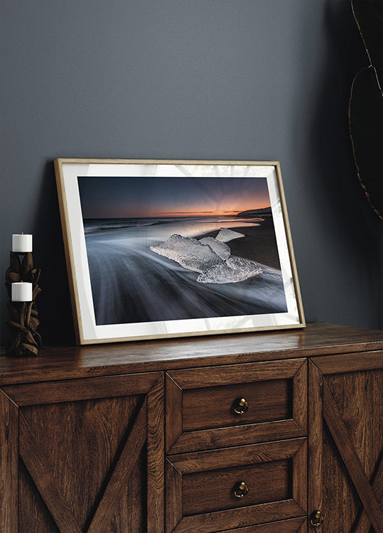 Póster Playa de cristal