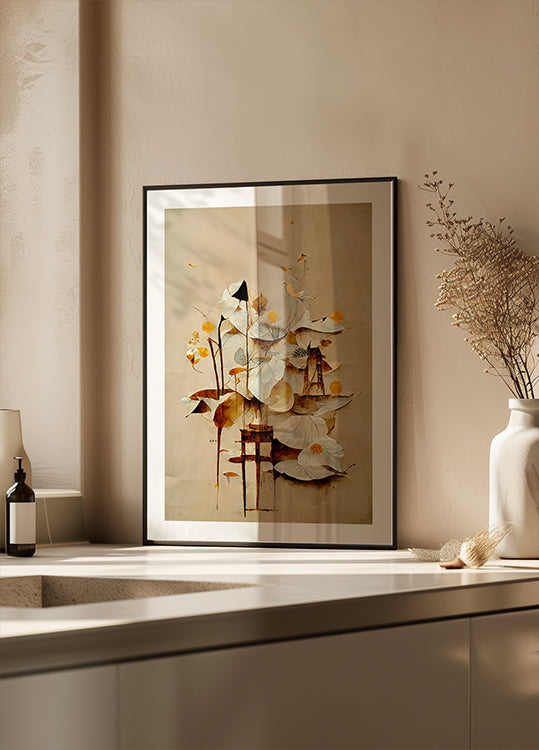 Serenidad floreciente Póster