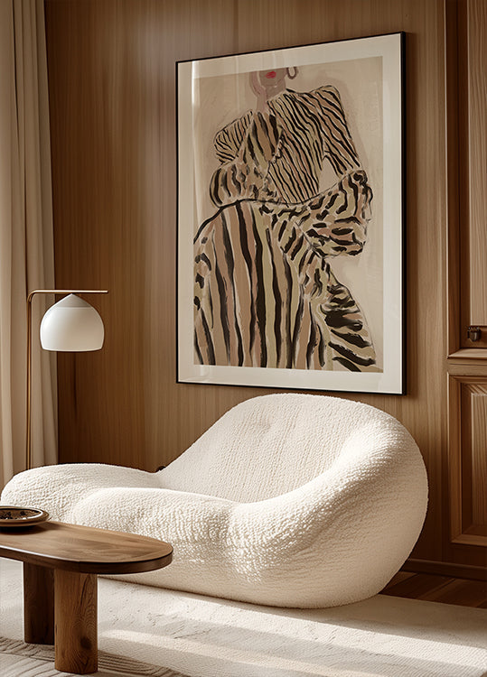 Elegancia cebra Póster