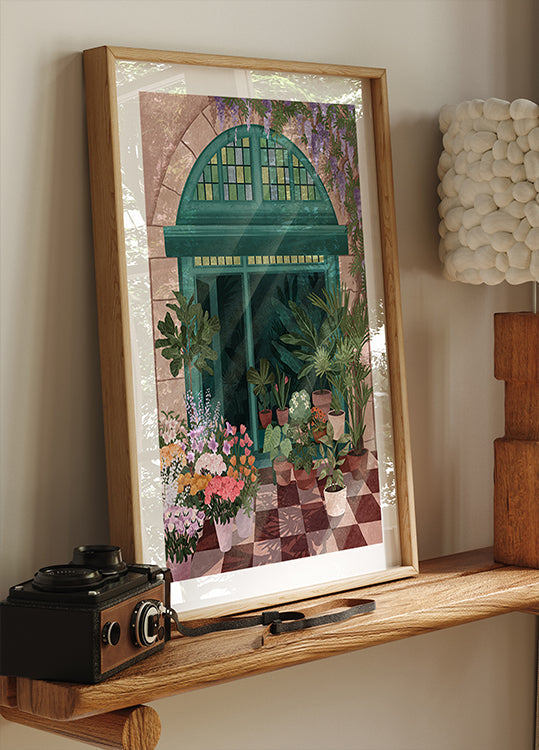 Floristería francesa Póster