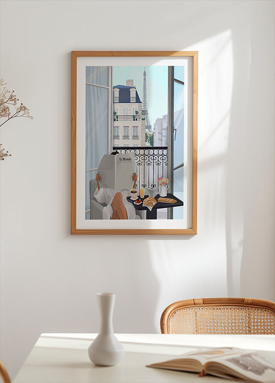 Balcón de París Póster