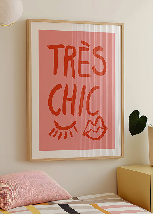 Póster Très Chic Rosa