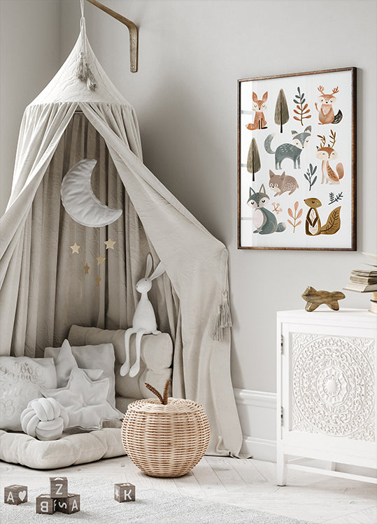 Animales lindos no 1 Póster