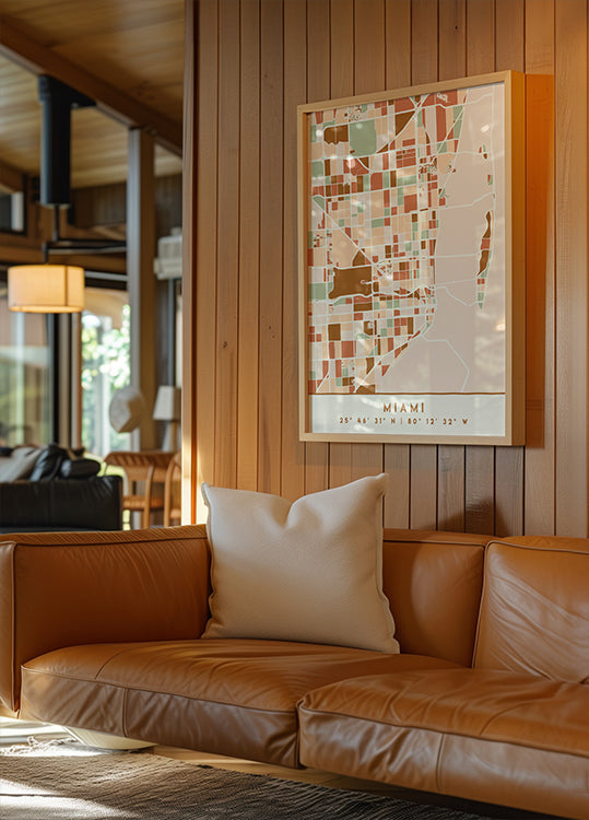 Mapas negros Tonos tierra 53 Póster