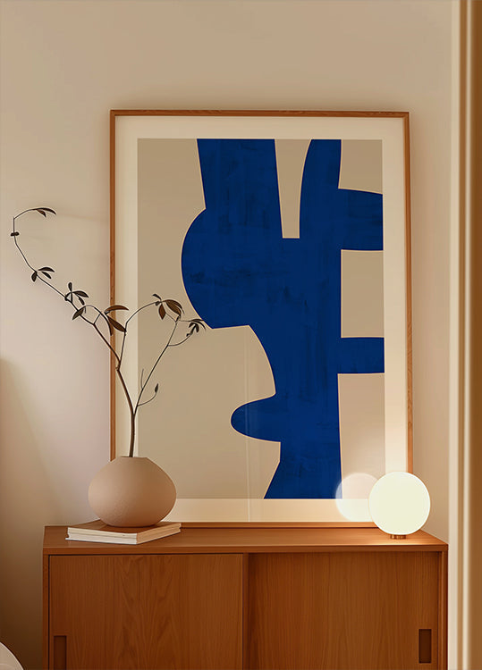Sombras de azul Póster