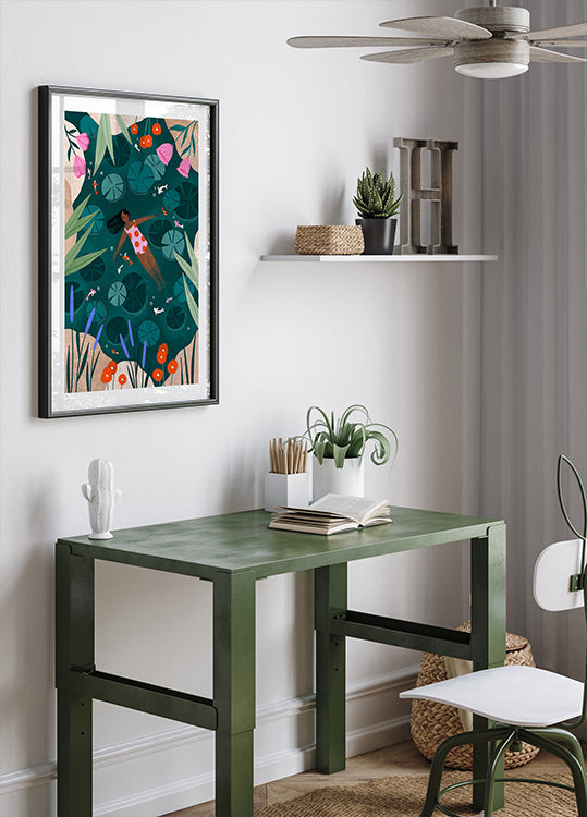 Natación salvaje Póster