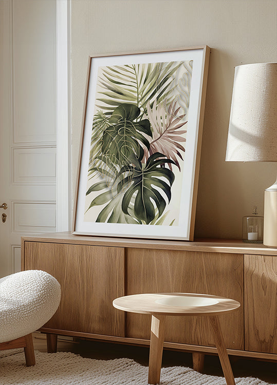 Ramo Tropical Boho Póster