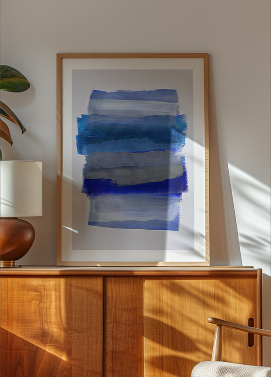 Pinceladas abstractas 45Y Póster