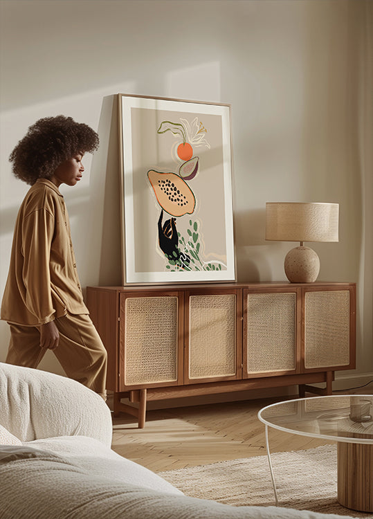 Equilibrio de frutas Póster