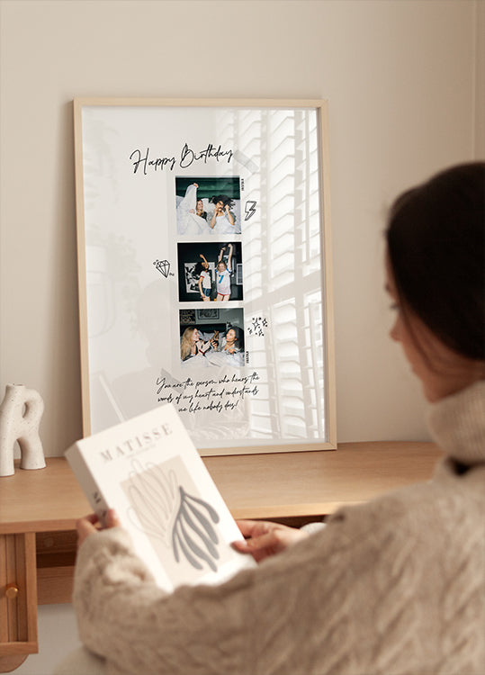 Collage de fotos de mi primer año Póster