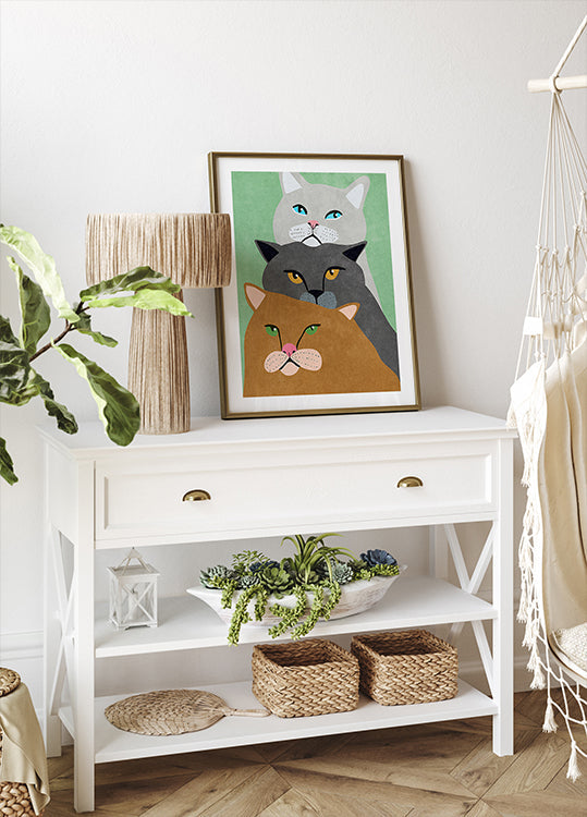 Trío de gatos Póster