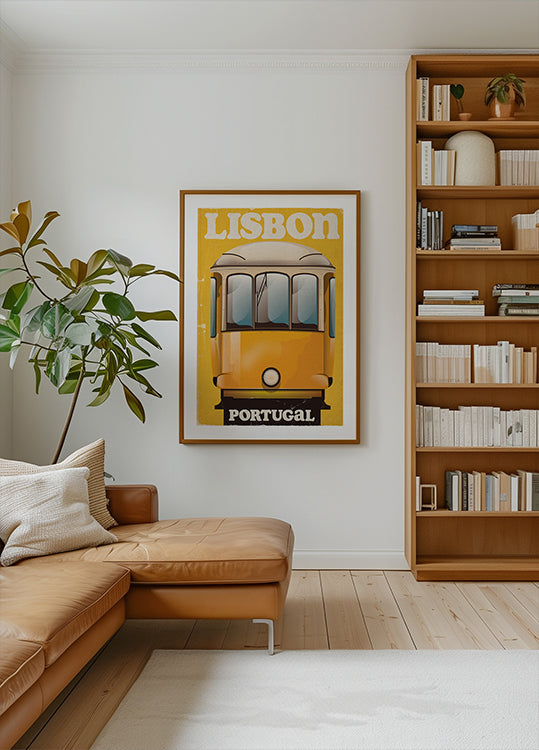 Cartel de viaje vintage de Lisboa Portugal Póster