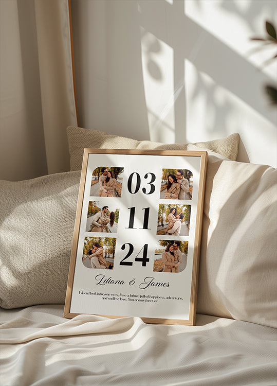 Collage de fotos de mi primer año Póster