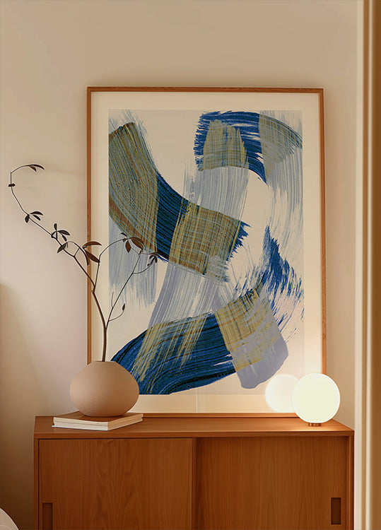 Pinceladas abstractas 13 Póster