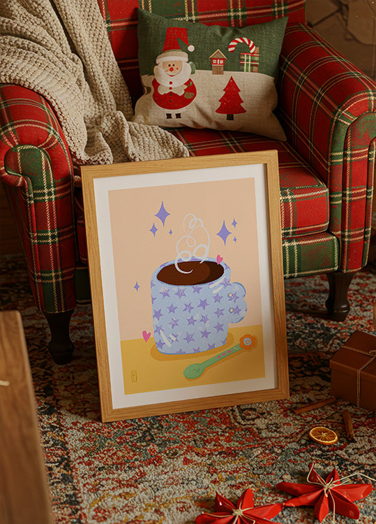 Ilustración retro de la hora del café (NUEVO)