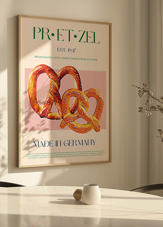 Delicia de pretzel Póster