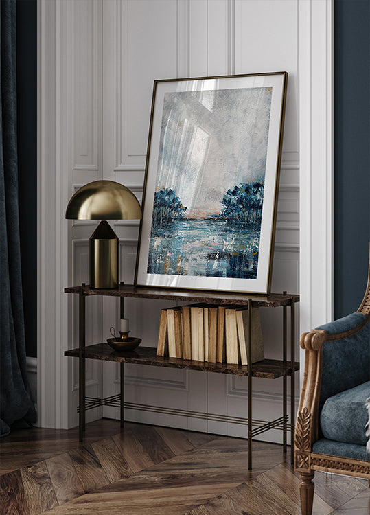 Azul invierno Póster