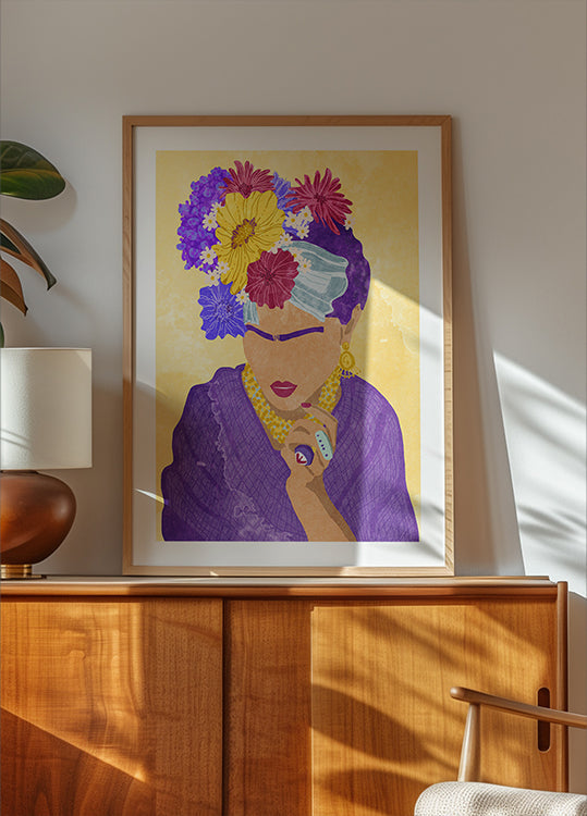 frida y flores