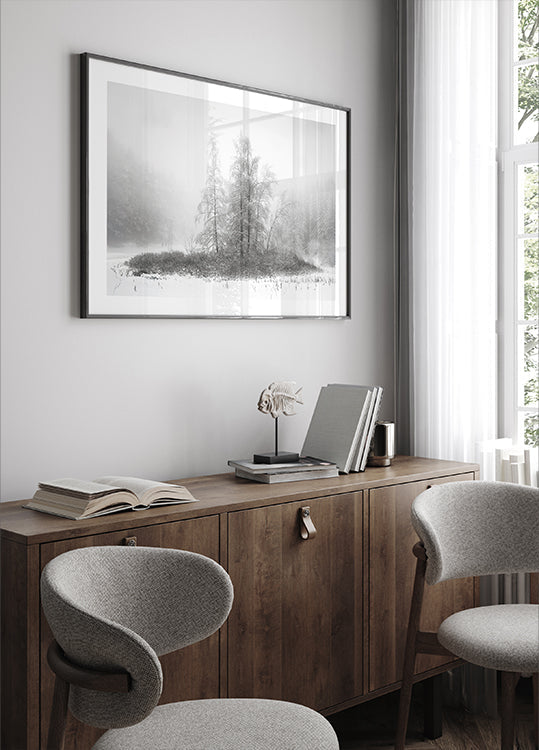 Póster Invierno en la montaña