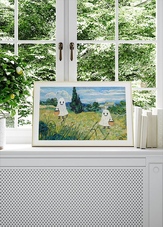 Paisaje de Halloween Póster