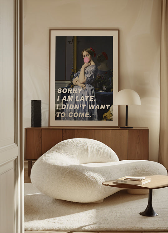 Lo siento, llego tarde. No quería venir. Póster