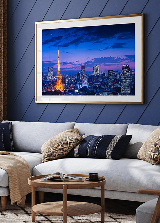 Vista nocturna de Tokio