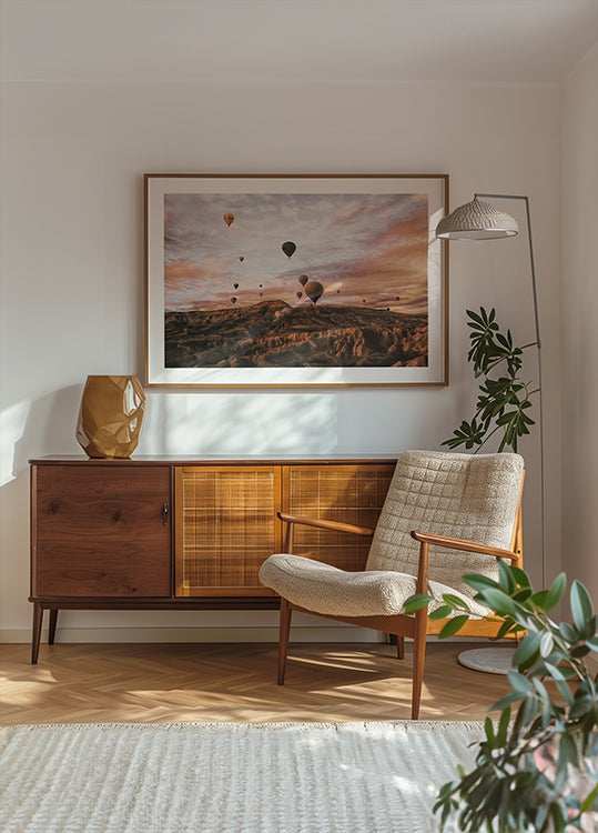 Globo aerostático de Cappodocia Póster