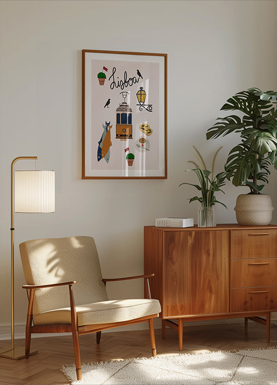 Cartel de viaje de Lisboa