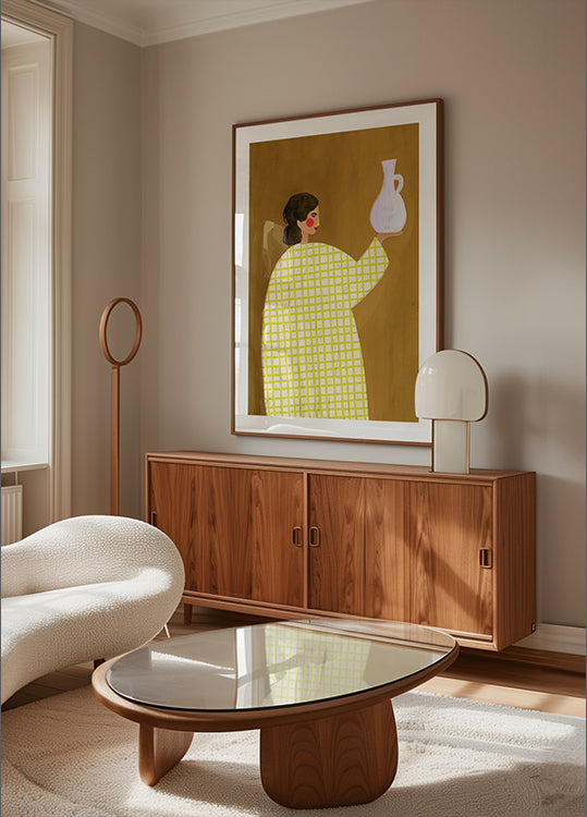 La mujer con el jarrón Póster