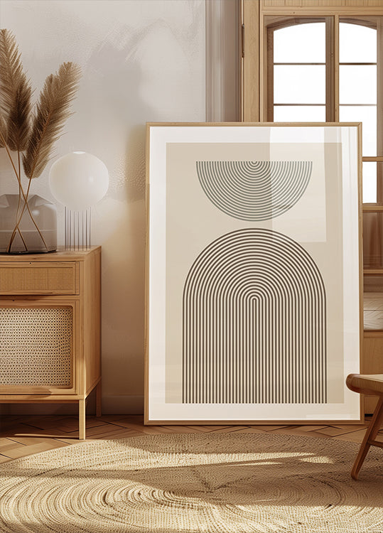 Geometría de arco moderna Póster