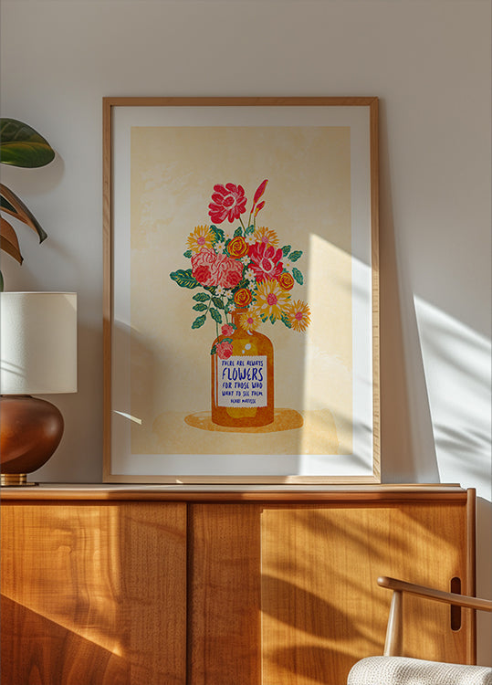 Siempre flores Póster