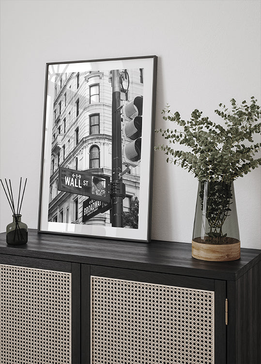 Wall Street & Broadway Sign Plakat - Posterbox.dk