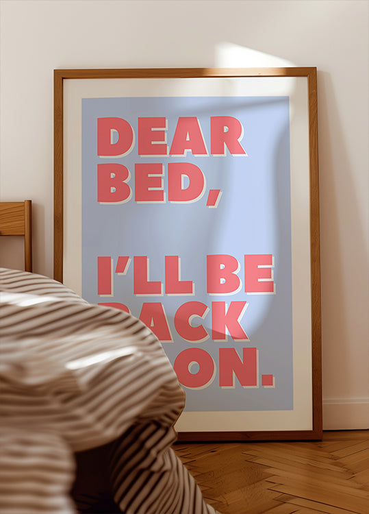 Carta a mi cama Póster