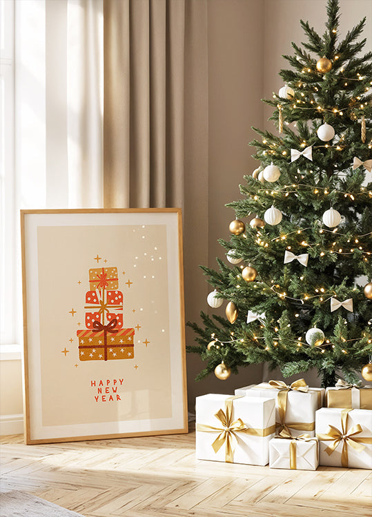 Montaña de regalos Póster