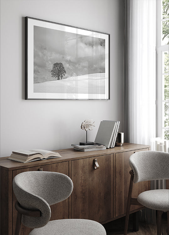 Póster Un día nublado de invierno