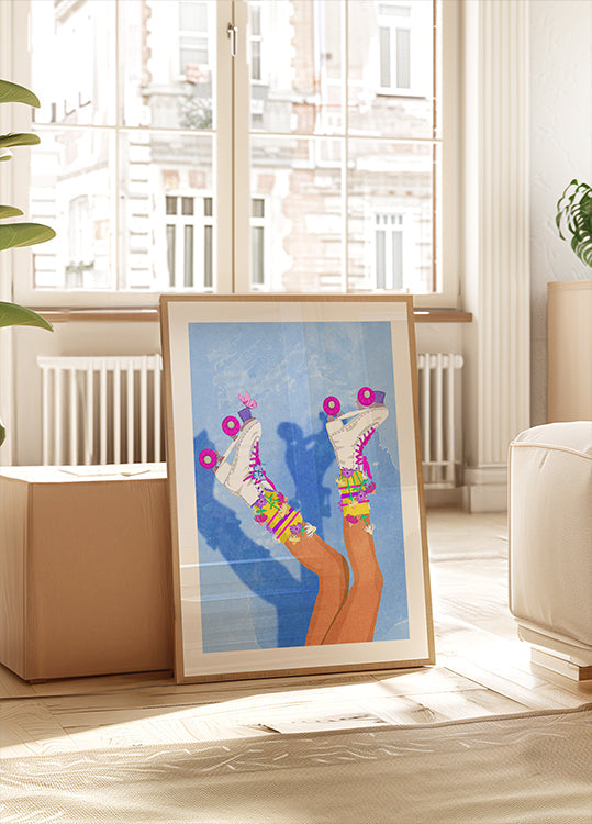 Patina como una niña Póster