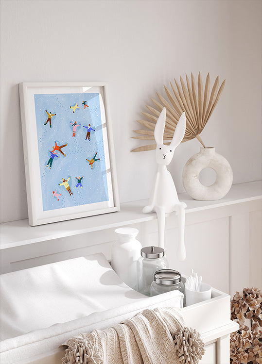 Delicia de los ángeles nevados Póster