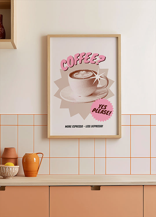 Taza de alegría Póster