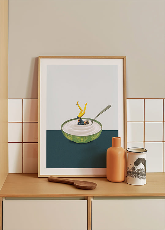 Yoga en mi yogur Póster