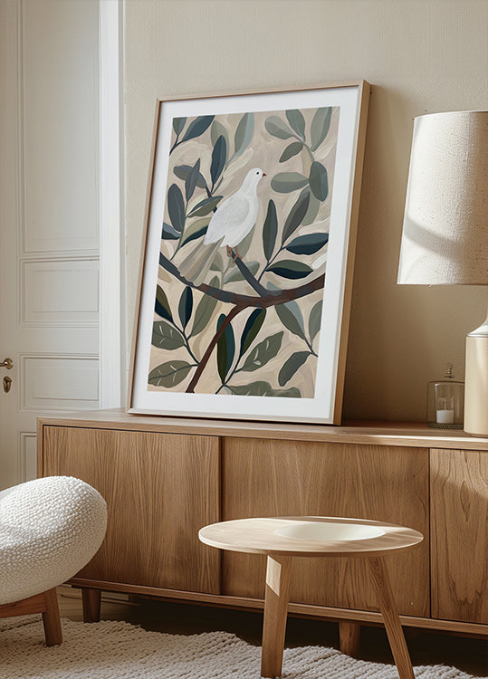 Paloma en el árbol Póster