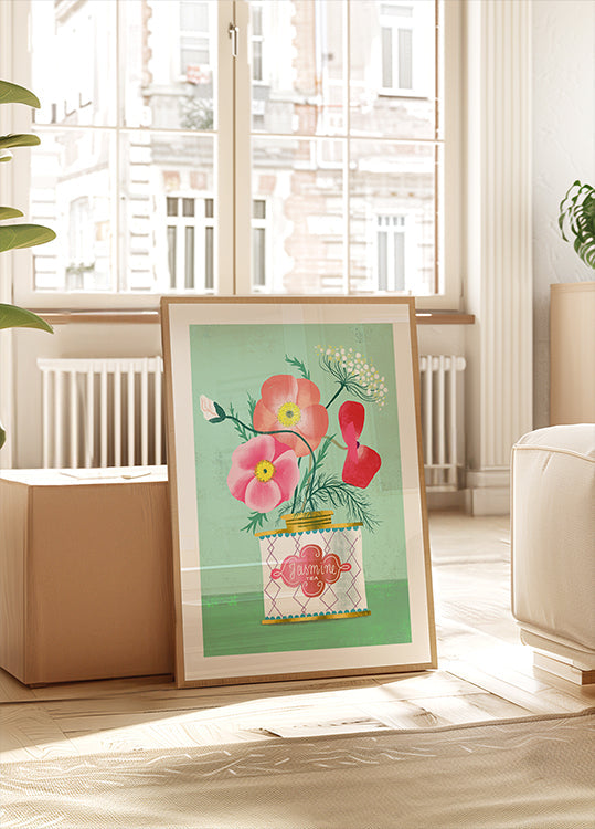 Amapolas En Té De Jazmín Póster
