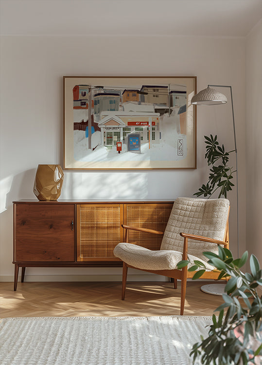 Oficina de correos de Japón Póster