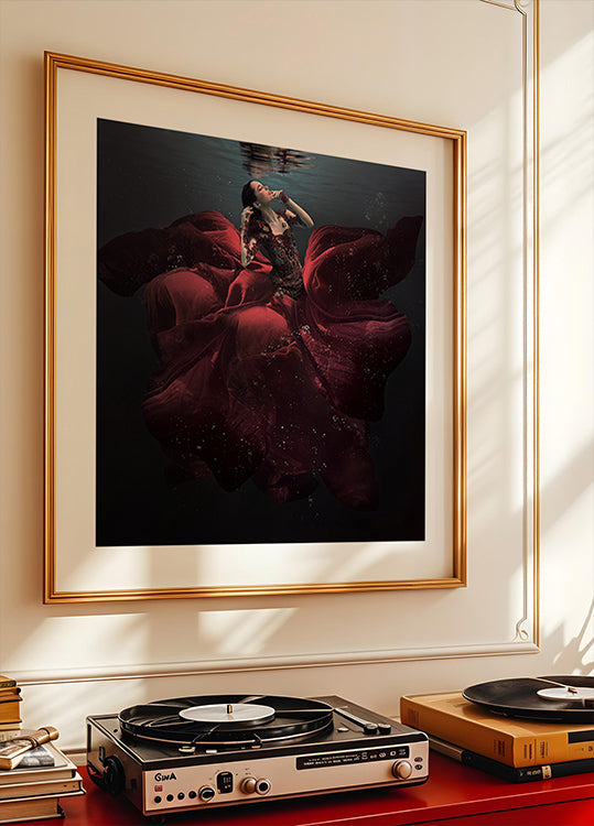 La dama de rojo Póster