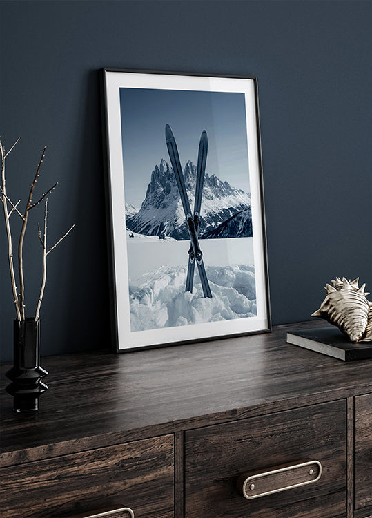 Póster Esquís cruzados